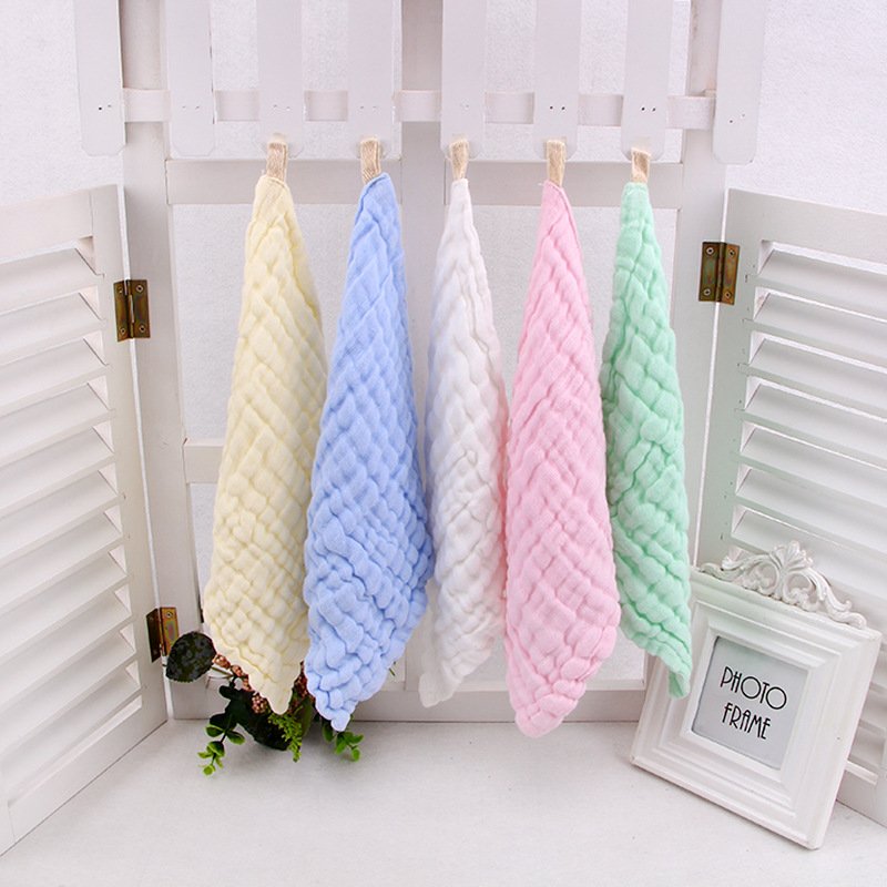 Soft Newborn Baby Gauze Infant Saliva Towel Cartoon Cotton Handkerchief Small Square Towel Washcloth For Baby