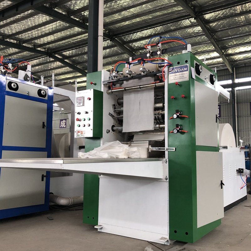 Automatic 3 line facial tissue making machine/V-fold facial tissue folding machine