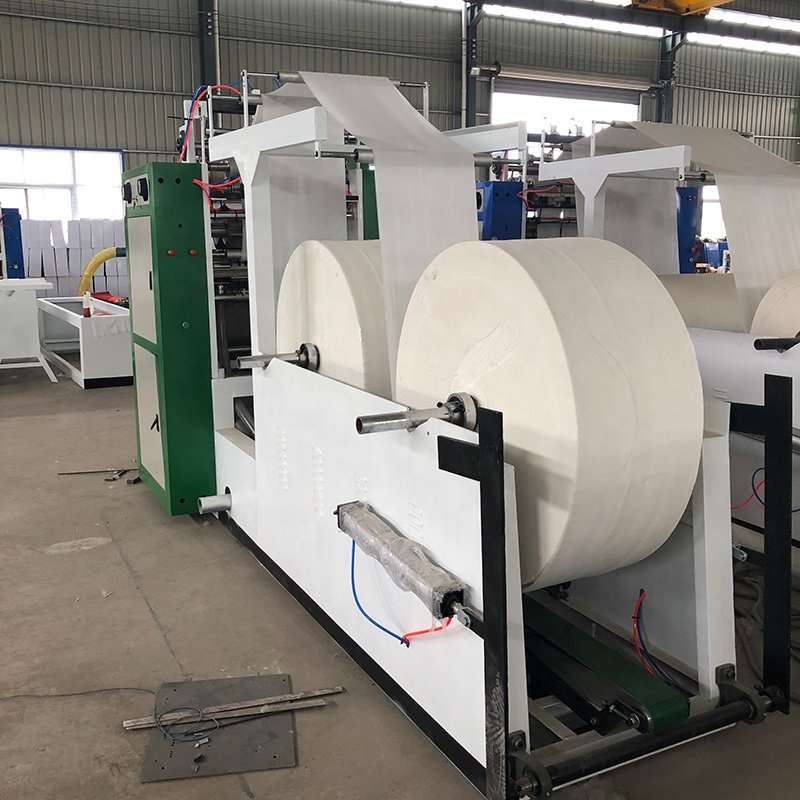 Automatic 3 line facial tissue making machine/V-fold facial tissue folding machine