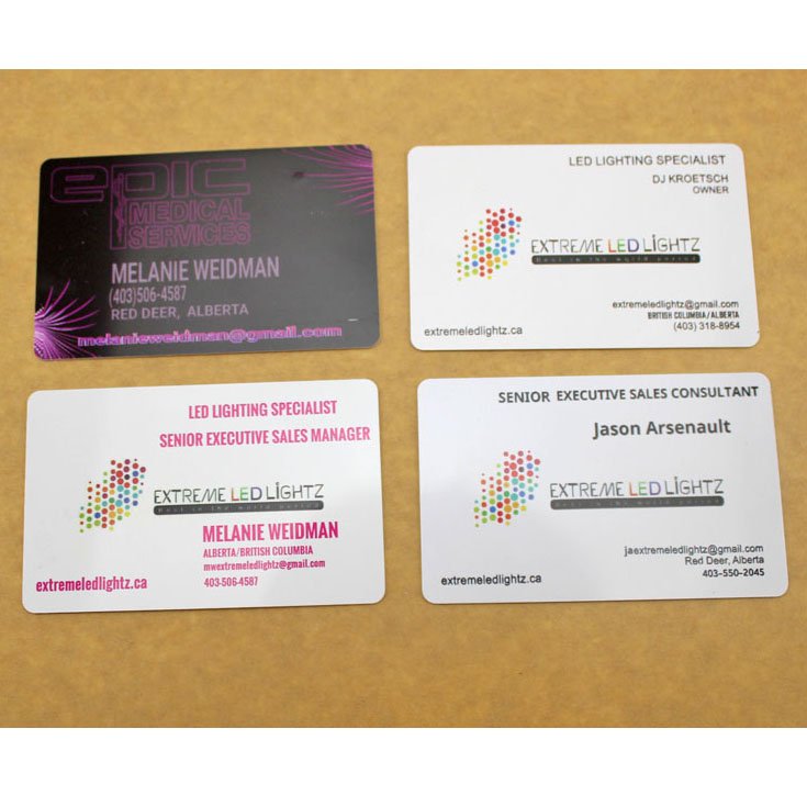 8.5X5mm Paper Business Card 300gsm matte laminated paper businesscards with Custom logo printing