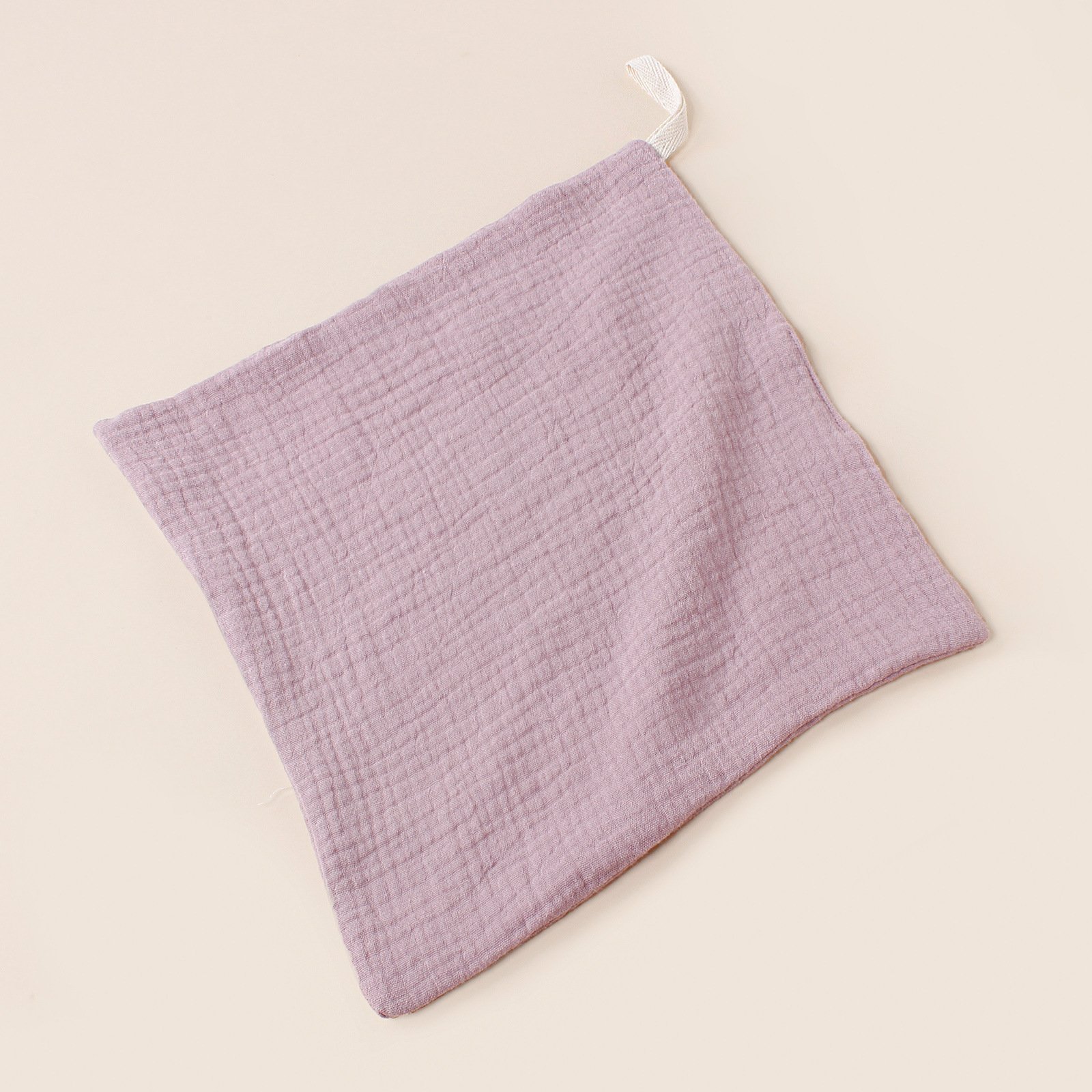 Customizable square double-layer pure cotton soft baby square towel lanyard handkerchief baby gauze face towel