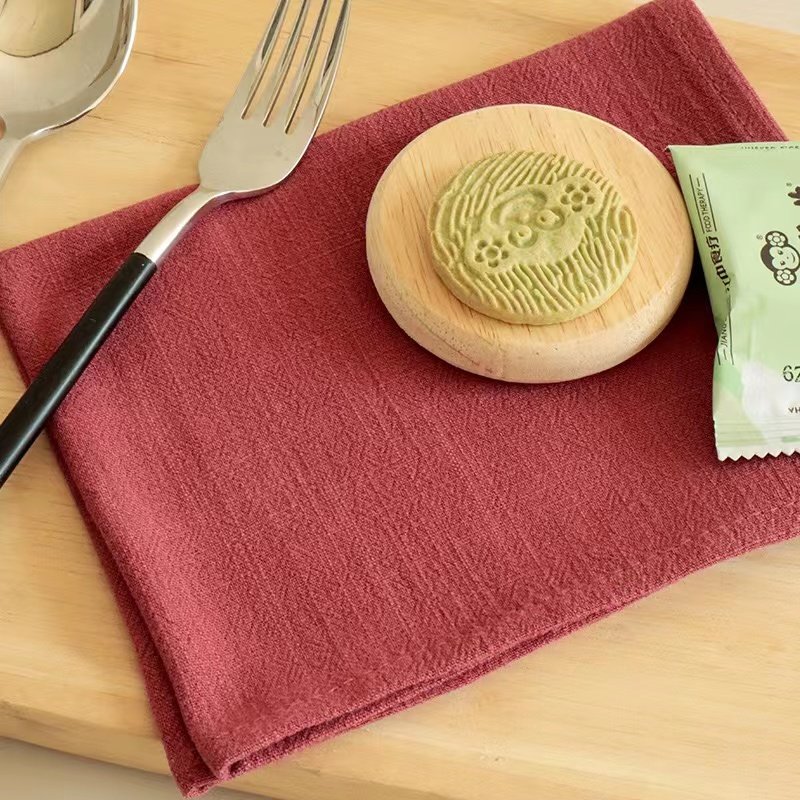 Dinner Table Napkin Linen Cloth Kitchen Napkins Tea Mats Dish Fabric Pocket Handkerchief Wedding Party Use Napkin
