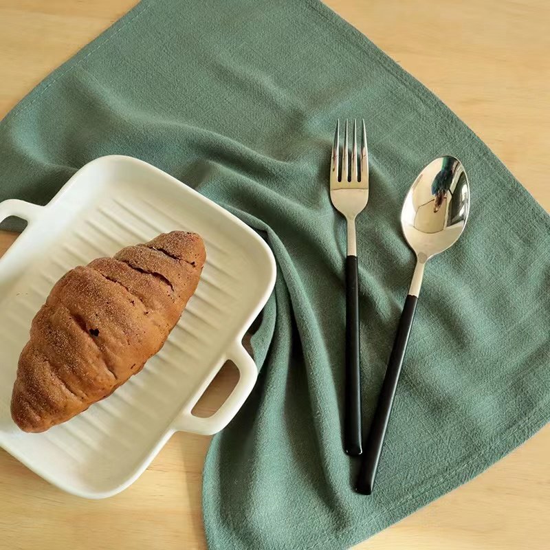 Dinner Table Napkin Linen Cloth Kitchen Napkins Tea Mats Dish Fabric Pocket Handkerchief Wedding Party Use Napkin