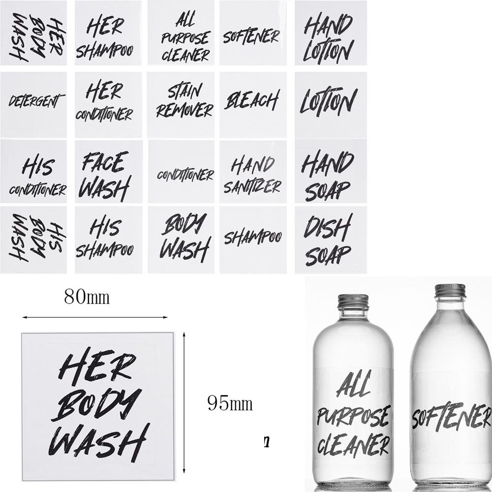 Manufacture Custom Waterproof Self Adhesive Shampoo Hair Oil Hand Sanitizer Label Sticker