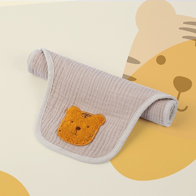 Cute Cotton Baby Sweat Towel Children's Back Towel Gauze Handkerchief Boys Girls Toddler Backing Cloth Absorbent Cotton Towel