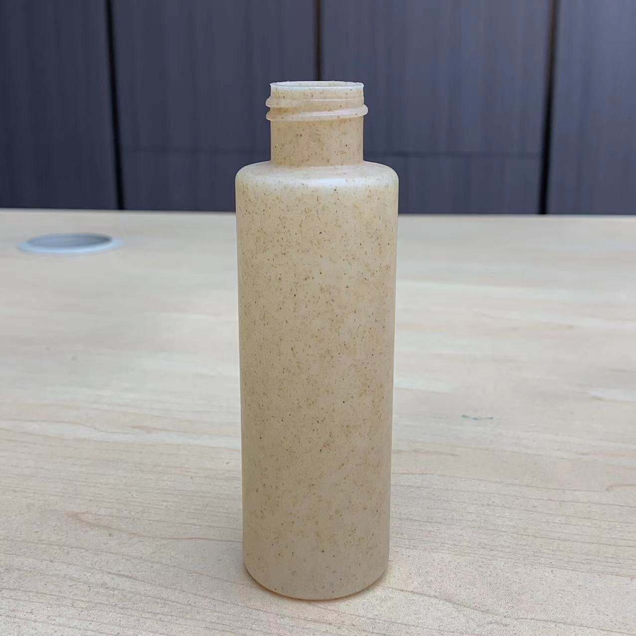 Biodegradable Wheat Straw Plastic Shampoo Bottle shampoo container bleaching body oil thailand biodegradable cosmetic packaging