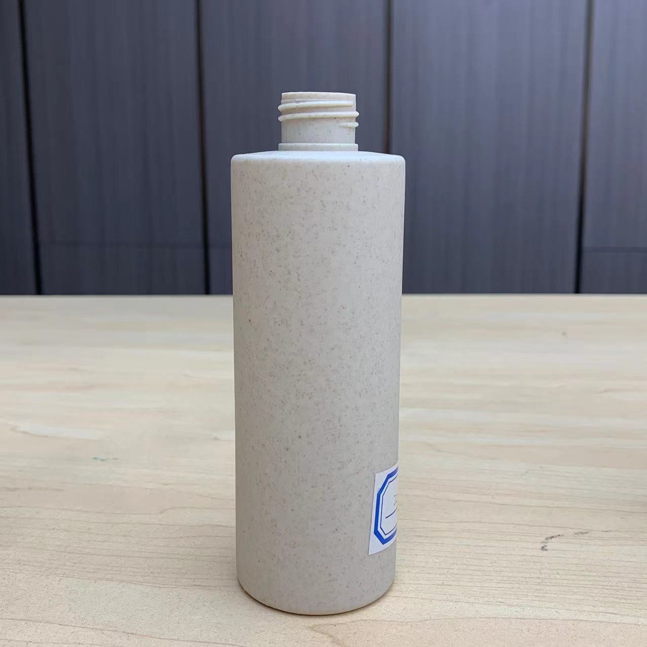 Biodegradable Wheat Straw Plastic Shampoo Bottle shampoo container bleaching body oil thailand biodegradable cosmetic packaging
