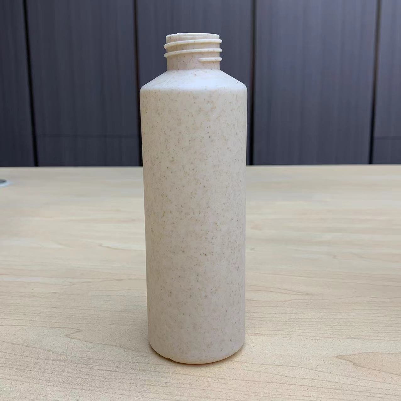 Biodegradable Wheat Straw Plastic Shampoo Bottle shampoo container bleaching body oil thailand biodegradable cosmetic packaging