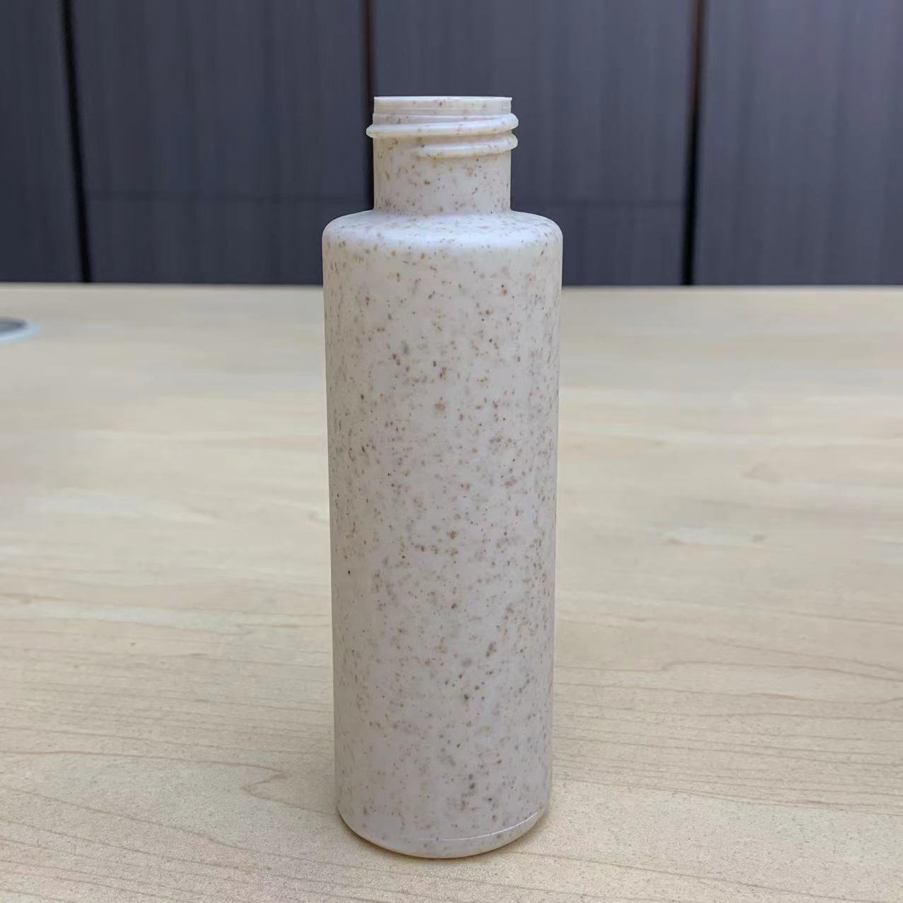 Biodegradable Wheat Straw Plastic Shampoo Bottle shampoo container bleaching body oil thailand biodegradable cosmetic packaging