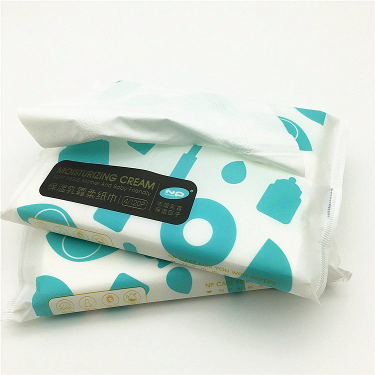 customise handkerchief bamboo soft pack facial tissue paper eco friendly