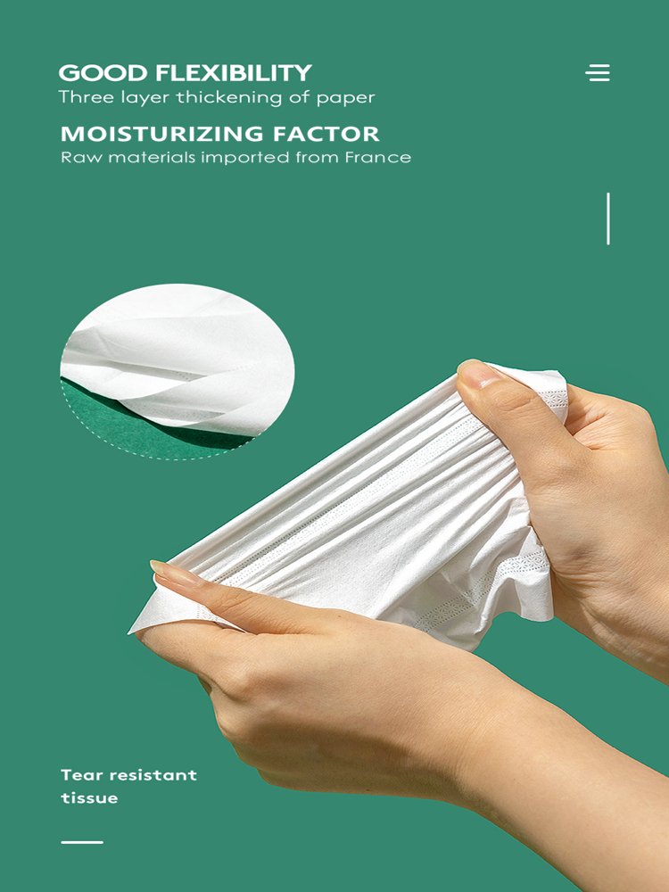 customise handkerchief bamboo soft pack facial tissue paper eco friendly