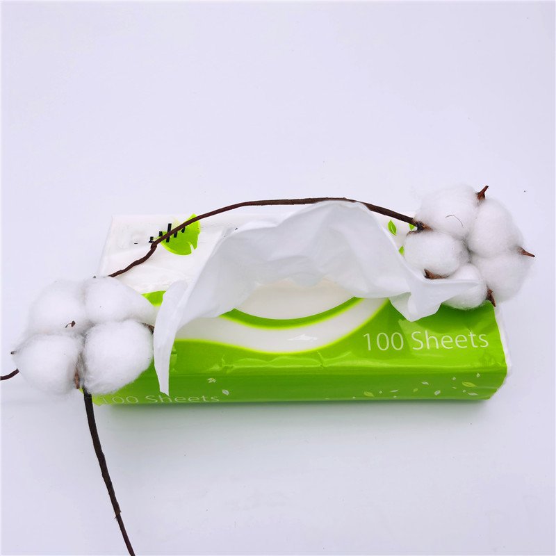 customise handkerchief bamboo soft pack facial tissue paper eco friendly