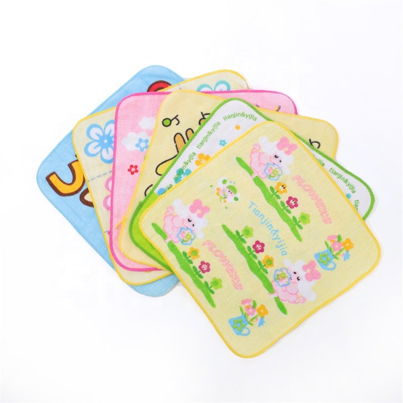 2023 Fashionable Cute Pretty Cartoon Printed Absorbent Handkerchief