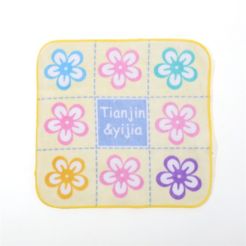 2023 Fashionable Cute Pretty Cartoon Printed Absorbent Handkerchief