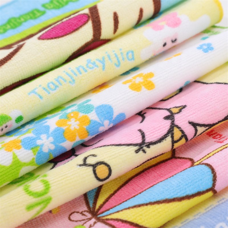 2023 Fashionable Cute Pretty Cartoon Printed Absorbent Handkerchief