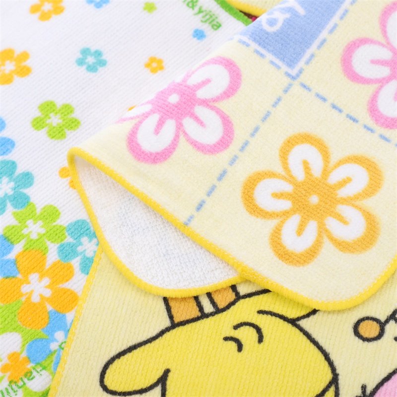 2023 Fashionable Cute Pretty Cartoon Printed Absorbent Handkerchief