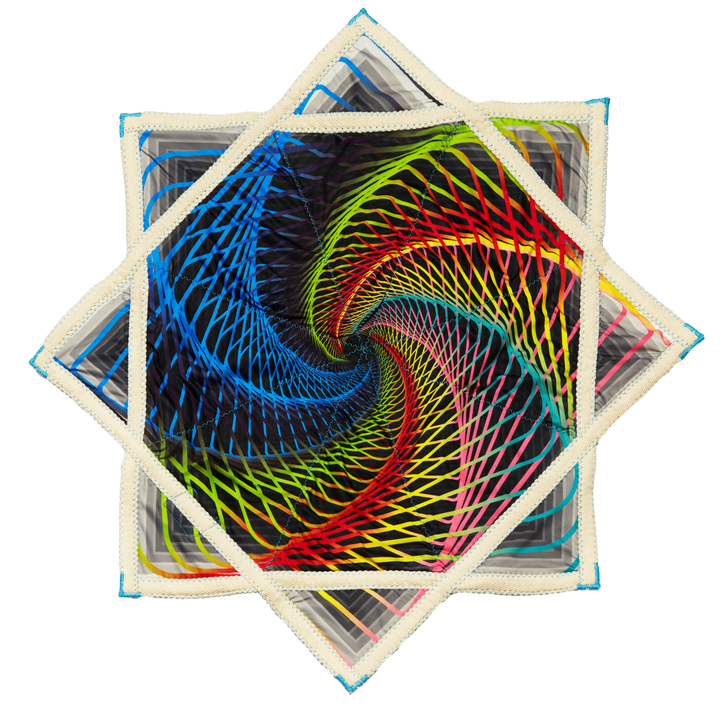 Wholesale UV Double-side Printing Dapo star 18 Inch Handkerchief Flowstar Flowtoys Flyper for Fun