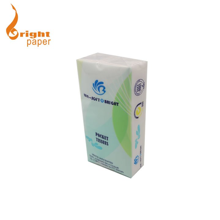 Customized high quality 8-15 sheets mini facial pocket tissue paper stocklot handkerchief paper