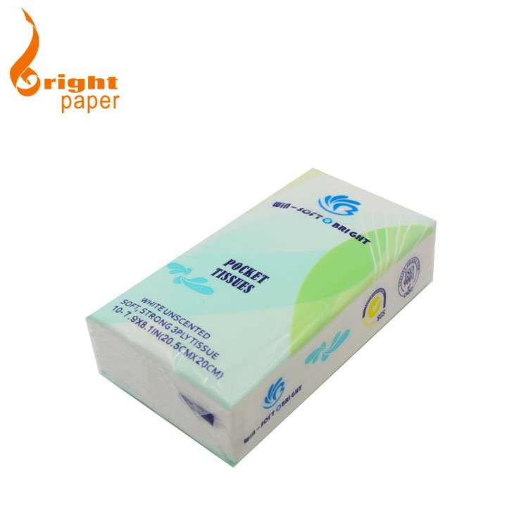 Customized high quality 8-15 sheets mini facial pocket tissue paper stocklot handkerchief paper