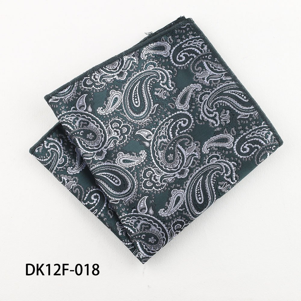Vintage Men's Clothing Accessories Suit Squares Paisley Polyester Jacquard Handkerchiefs Pocket Squares