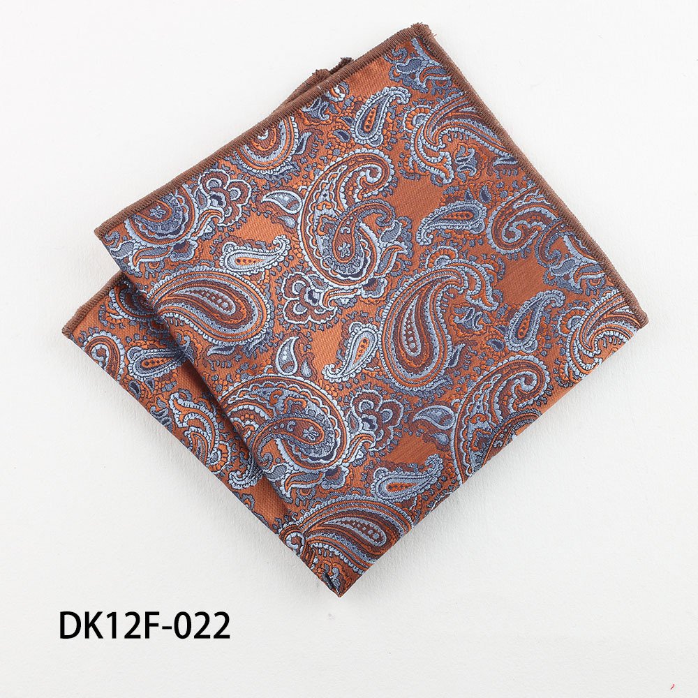 Vintage Men's Clothing Accessories Suit Squares Paisley Polyester Jacquard Handkerchiefs Pocket Squares