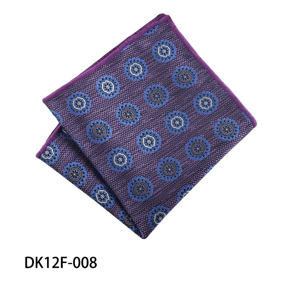Vintage Men's Clothing Accessories Suit Squares Paisley Polyester Jacquard Handkerchiefs Pocket Squares