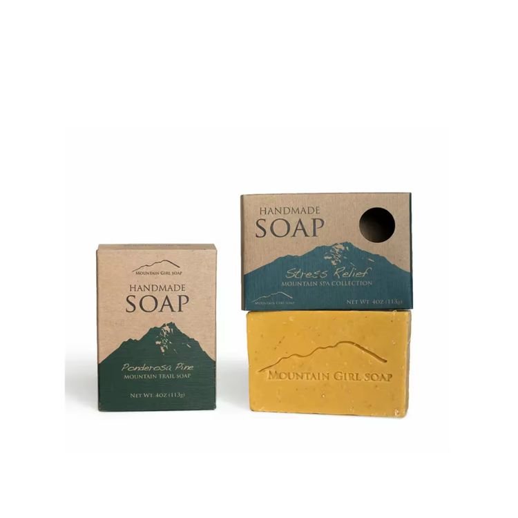 Wholesale custom design recyclable kraft paper gift packaging box soap paper box