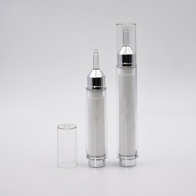 10ml mini Cosmetic Eye serum Cream Injection Tube Syringe Shaped Airless Bottle
