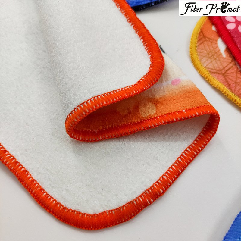 FIBER PROMOTION Microfiber Cartoon Animation Anime Series Printed Small Square Children Kids Hand Face Towel Handkerchief