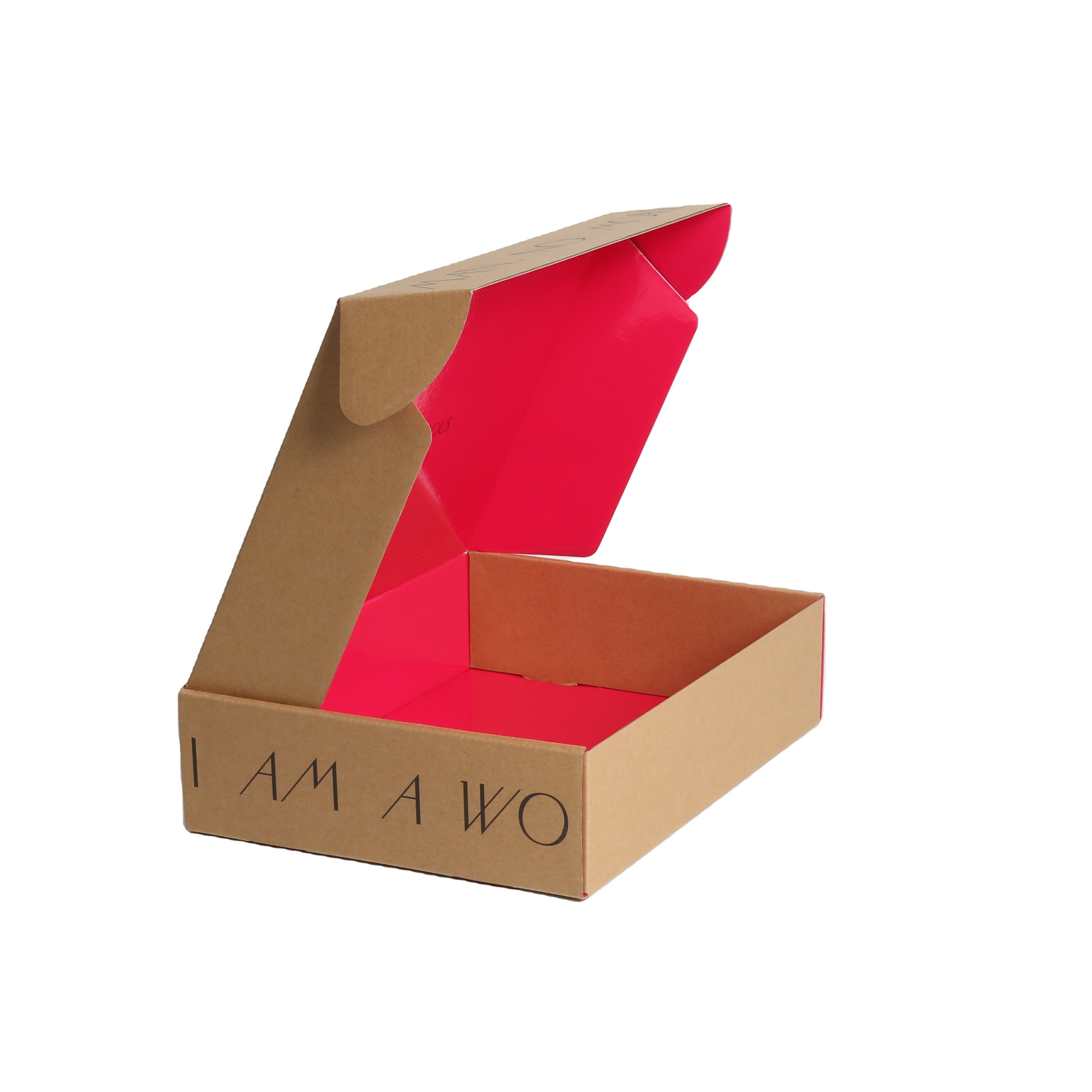 Custom Recycled Kraft Corrugated Printed Mailer Shipping Gift Box with Recyclable Paper Packaging and Personalized Logo