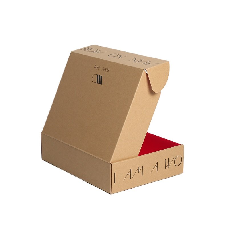Custom Recycled Kraft Corrugated Printed Mailer Shipping Gift Box with Recyclable Paper Packaging and Personalized Logo