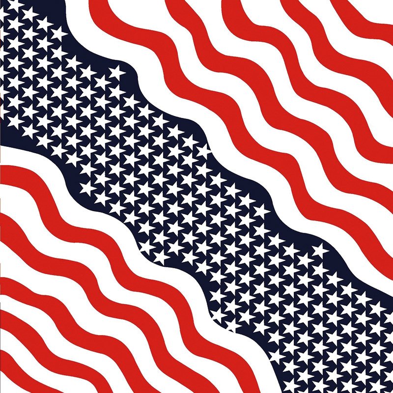 Wholesale High-Quality National Flag Printed Outdoor Headscarves Amoeba Flower Shaped Hip-Hop Scarves