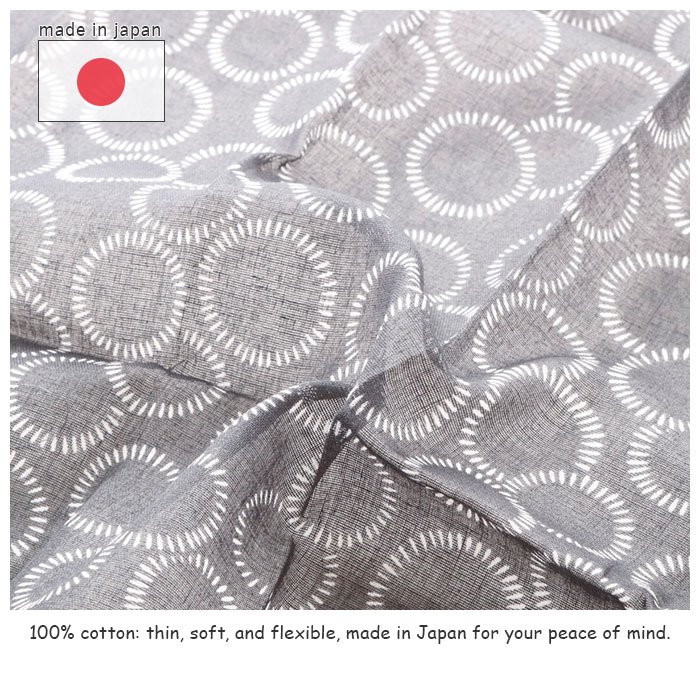 The TOIRO High Quality 100% Cotton 58cm x 58cm Big Square Handkerchief Made in Japan