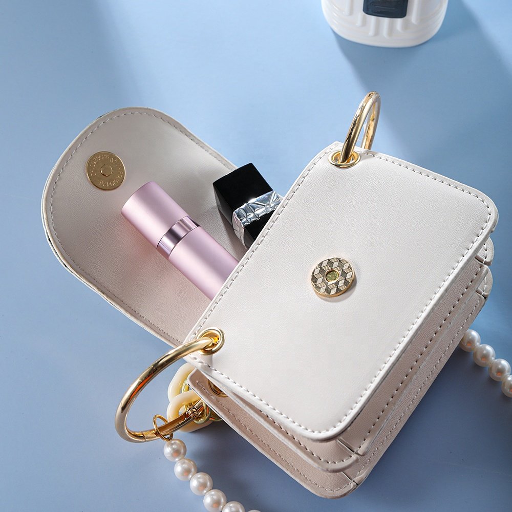 factory outlet circular type aluminum travel empty mini refillable atomizer 5ml, 8ml portable perfume bottle spray bottle