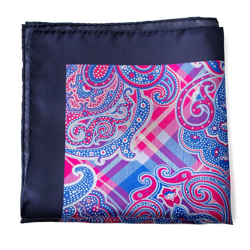 2024 New Styles High Quality Men's Handkerchief Custom Logo ODM/OEM Service Digital Printed Pocket Square For Wholesale