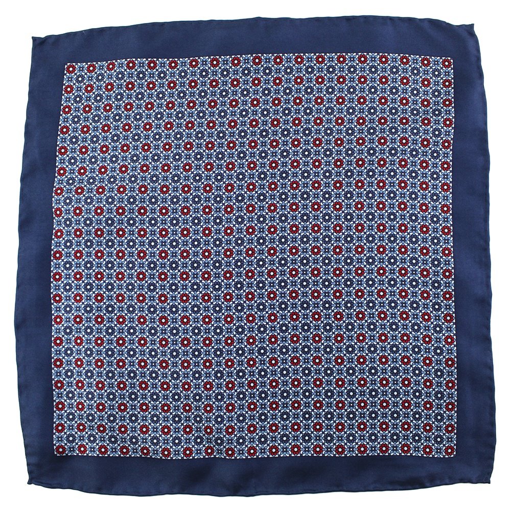 Mens China Wholesale Fashion Luxury Handkerchief 100% Silk Twill Floral 33CM Hand Rolled Custom Print Hand Made Pocket Square