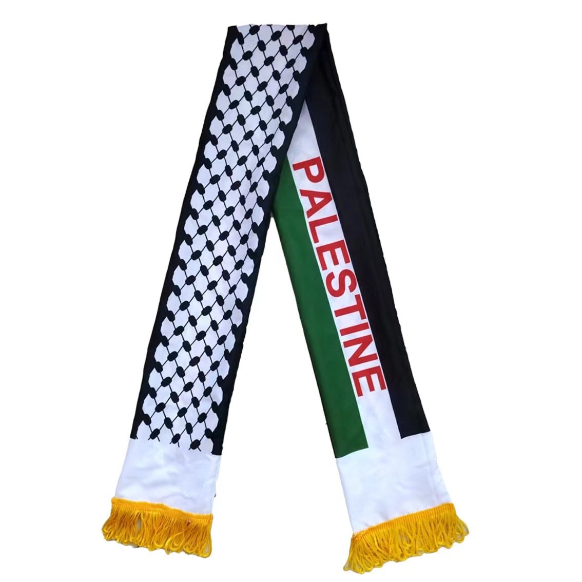 Palestine Wholesale Scarf Palestine Flag Scarf Events Decoration Satin Polyester Palestine Scarf
