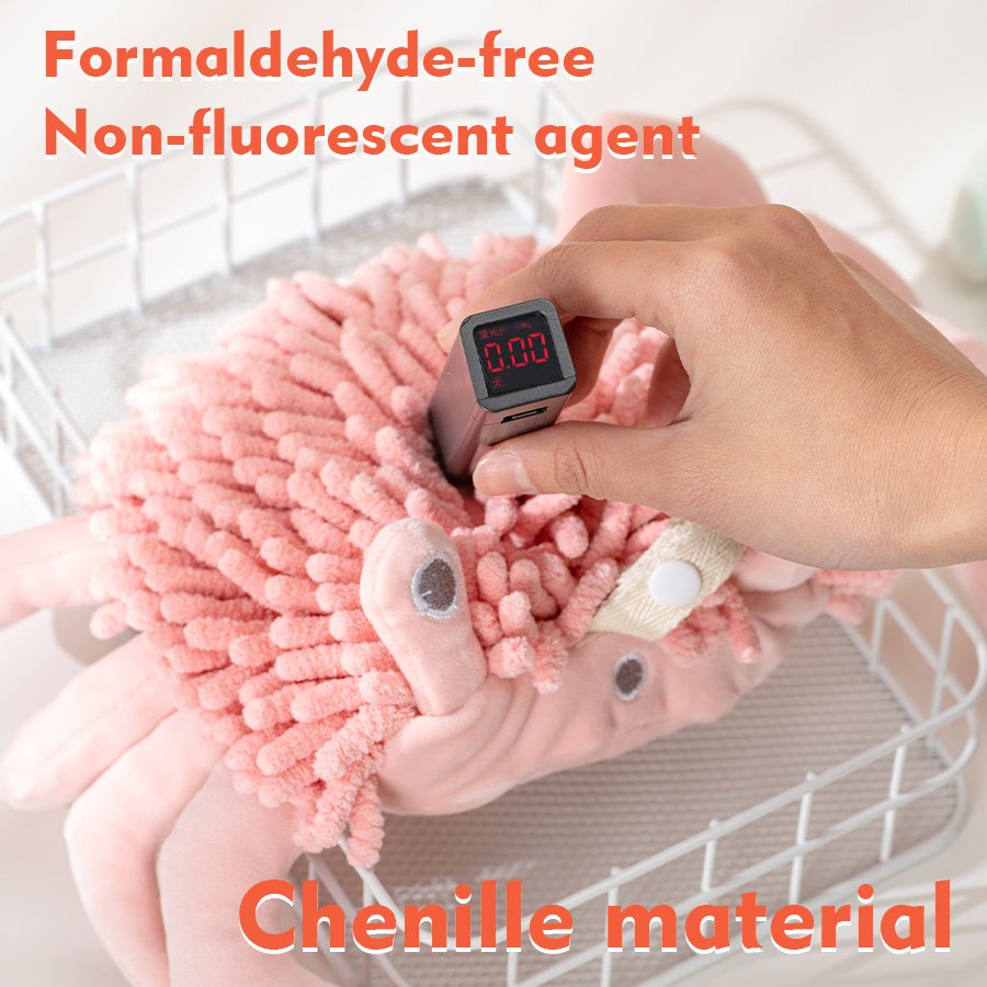 Cartoon Cute Animal Crab Chenille Hand Towel Wipe Doll Multifunctional Plush Toy