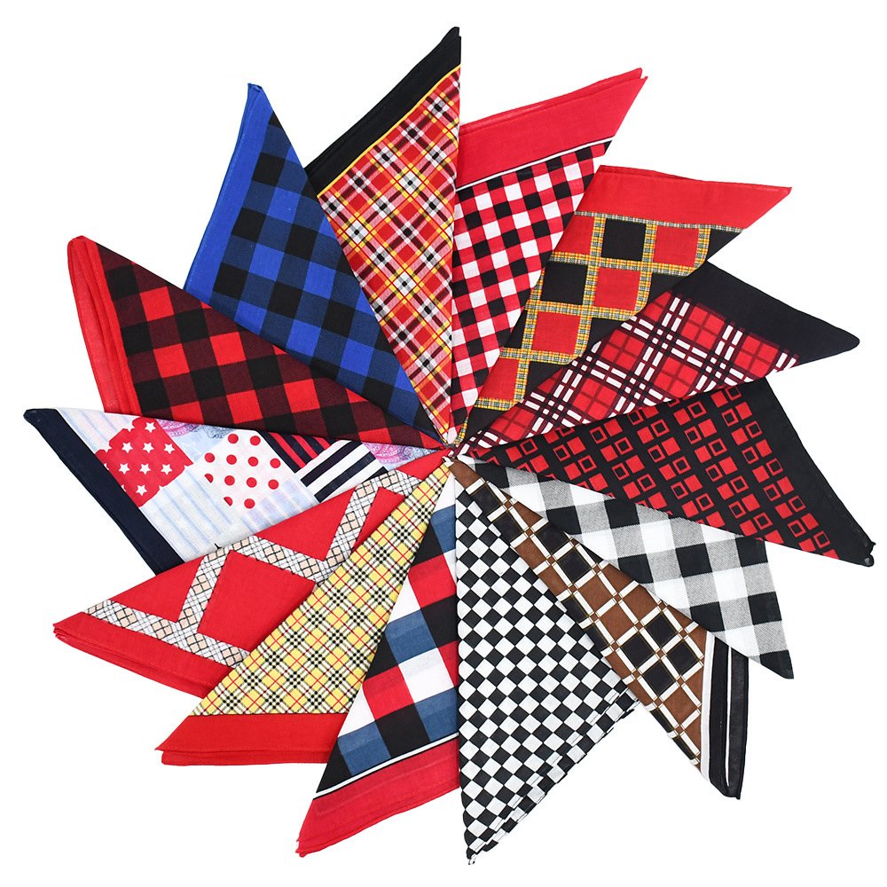 Pure Cotton Bandana 54*54 Cm Multifunction Digital Printing Handkerchief Fashion Hip-hop Neck Scarves Supplier Wholesale