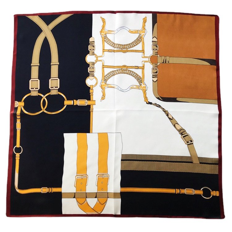 Scarf Manufacturer Wholesale Jingpin Silk Scarf Spring Designer New Square lady neck scarf ladies handkerchief