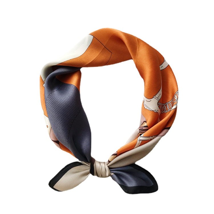 Scarf Manufacturer Wholesale Jingpin Silk Scarf Spring Designer New Square lady neck scarf ladies handkerchief