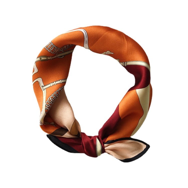 Scarf Manufacturer Wholesale Jingpin Silk Scarf Spring Designer New Square lady neck scarf ladies handkerchief