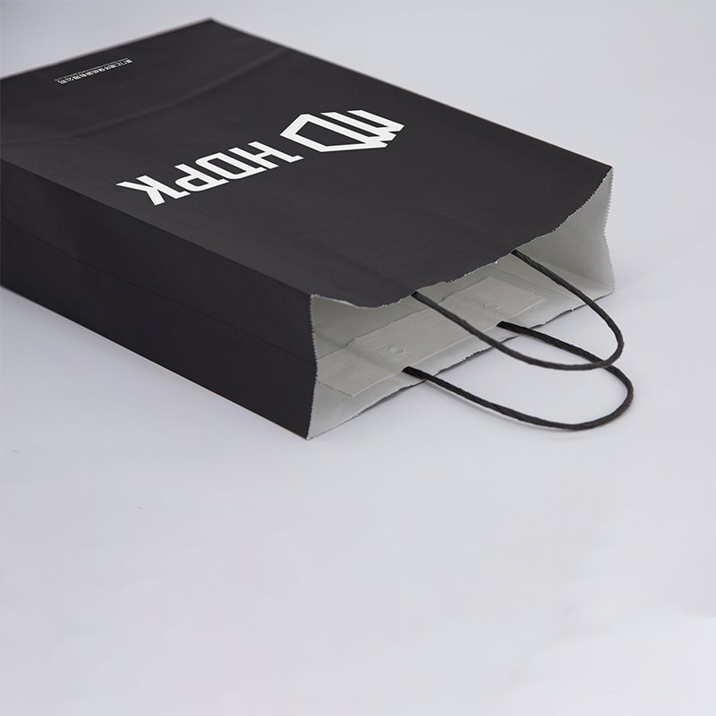 HDPK Fine Quality Custom Paper Bag Sac Kraft with Round Twisted Paper Handle Sacs en Papier in Any Size