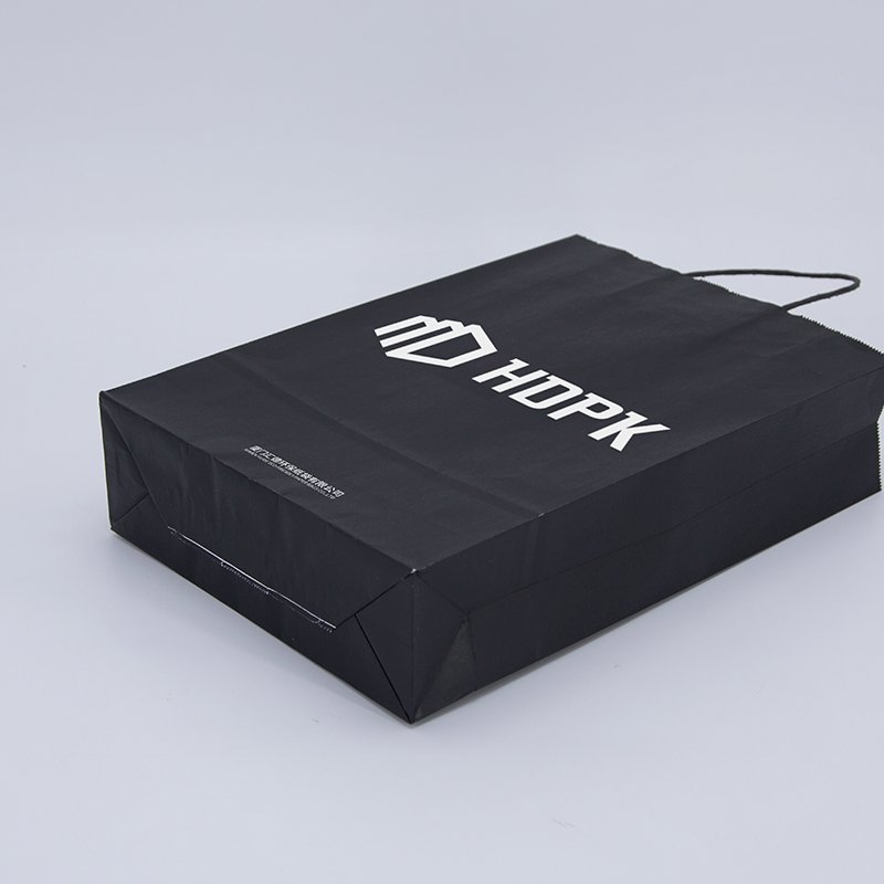 HDPK Fine Quality Custom Paper Bag Sac Kraft with Round Twisted Paper Handle Sacs en Papier in Any Size
