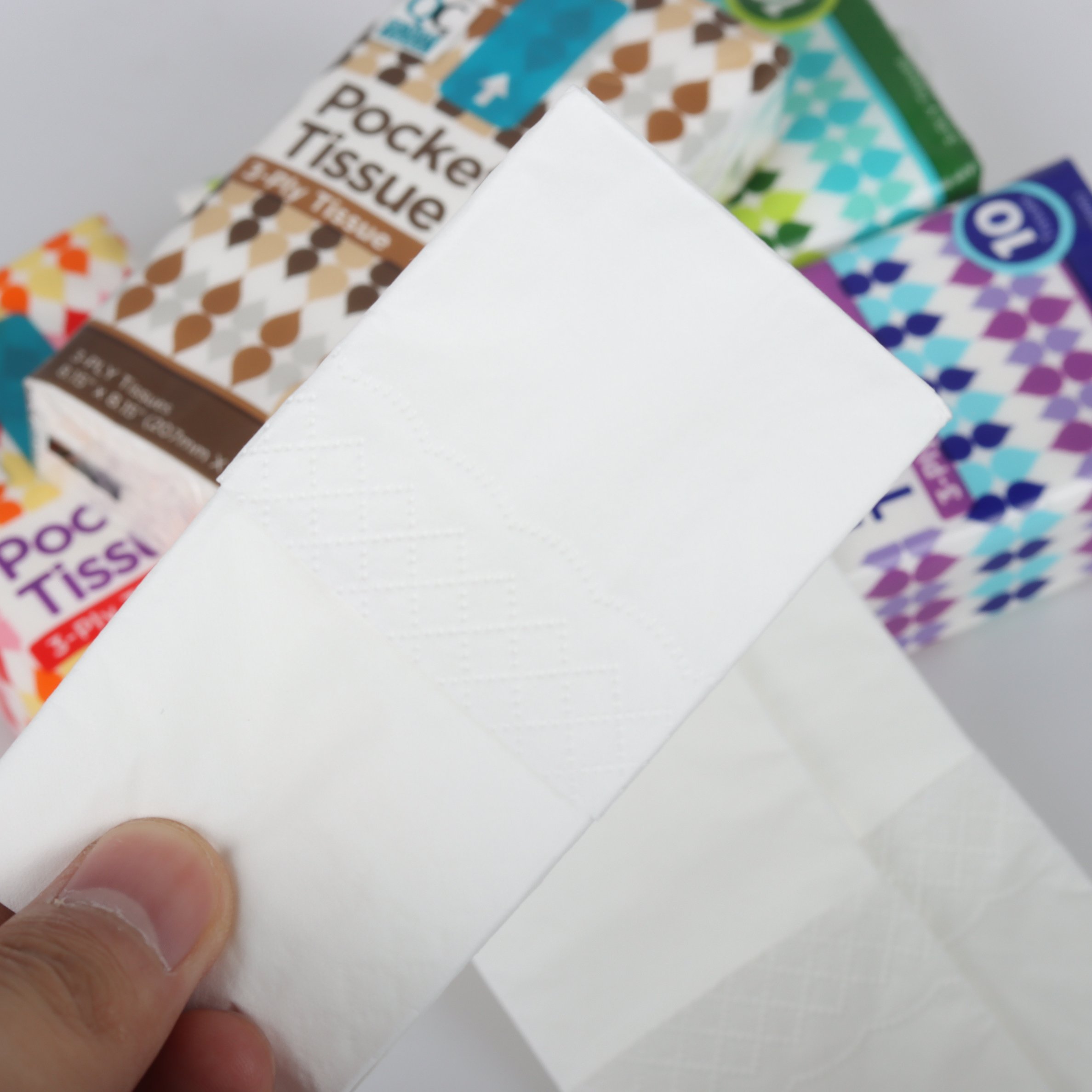 Widely Used Superior Quality Custom Logo handkerchief Pocket Tissue Paper