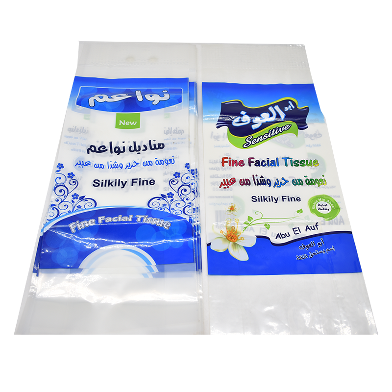 Custom Printed Facial Tissue Packaging Bag Tissue Paper Packaging Bag