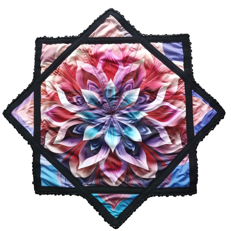 Wholesale UV Double-side Printing Dapo star 18 Inch Handkerchief Flowstar Flowtoys Flyper for Fun