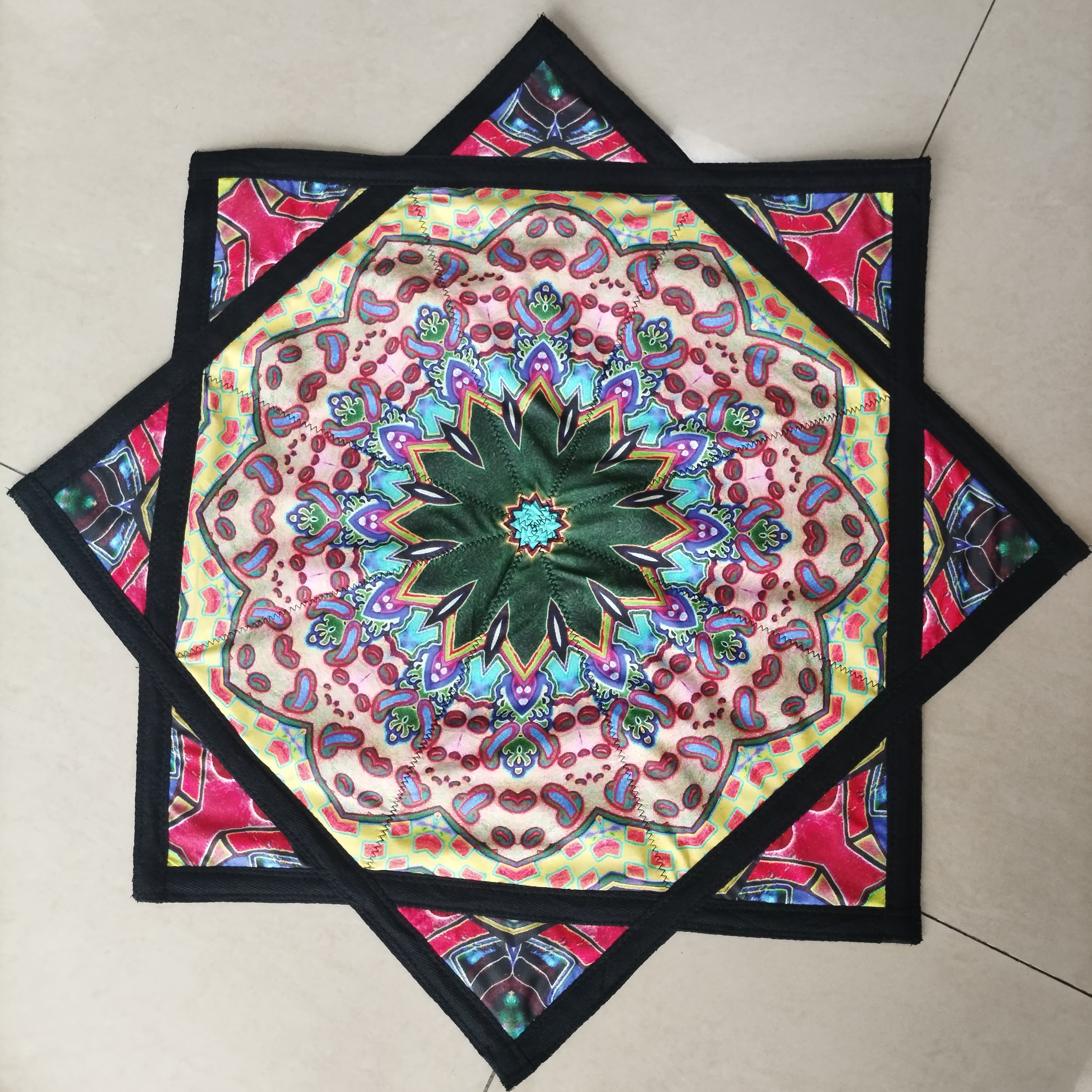 Wholesale UV Double-side Printing Dapo star 18 Inch Handkerchief Flowstar Flowtoys Flyper for Fun