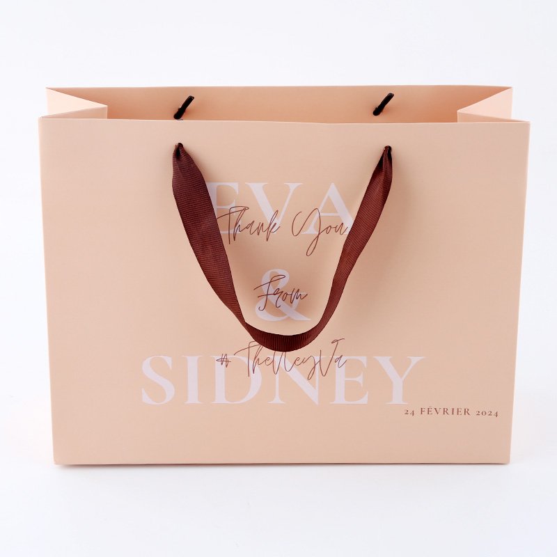 Bag Gift for personalized Bags Retail Wholesale Your White Custom Kraft Paper Luxury With Packaging shopping bags with logos