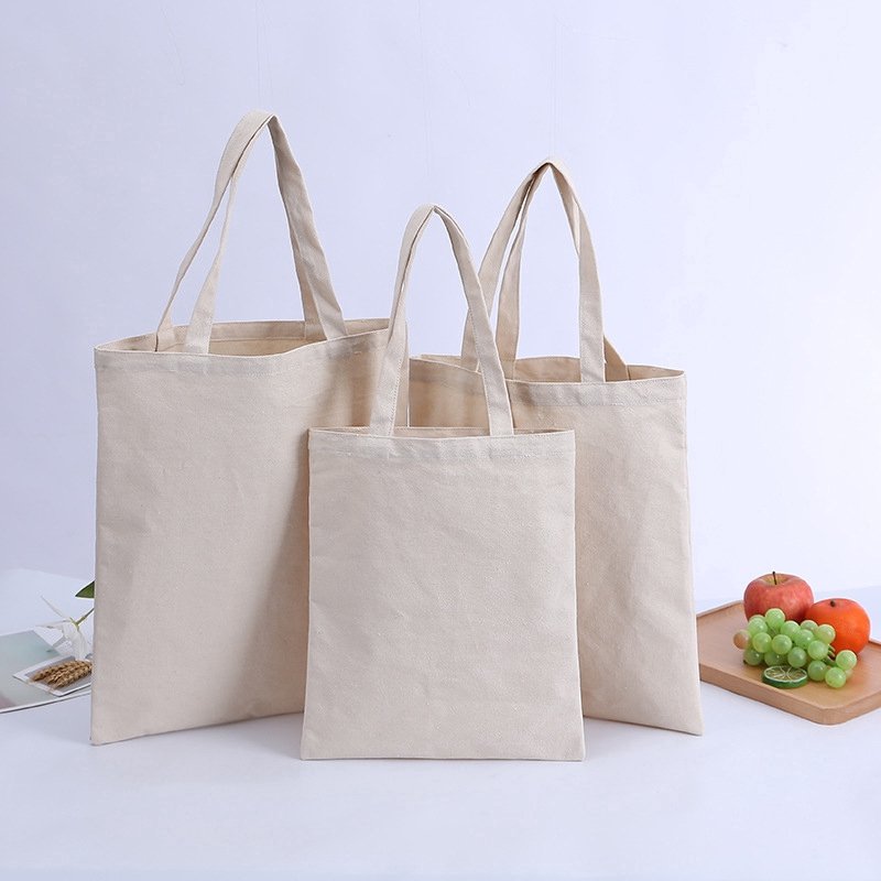 Eco Friendly Shopping Grocery Tote Bag Reusable 12oz Cotton Canvas Tote Bag Recycled Cotton Bag